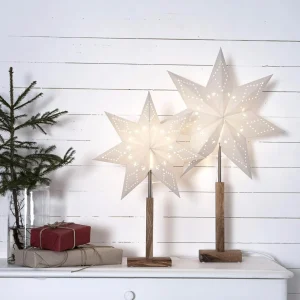 STAR TRADING Lampe déco Karo à pied, étoile à motif 70 cm^ Lumière De Noël