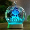 Konstsmide Christmas Lampe déco LED sphère de verre bonhomme de neige^ Lumière De Noël