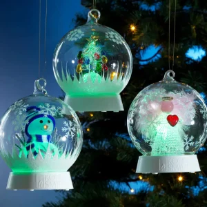 Konstsmide Christmas Lampe déco LED sphère de verre bonhomme de neige^ Lumière De Noël
