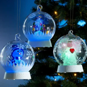 Konstsmide Christmas Lampe déco LED sphère de verre bonhomme de neige^ Lumière De Noël