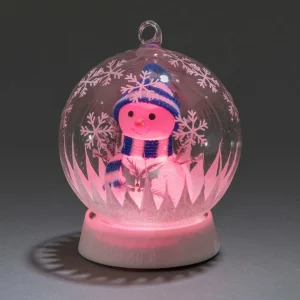 Konstsmide Christmas Lampe déco LED sphère de verre bonhomme de neige^ Lumière De Noël