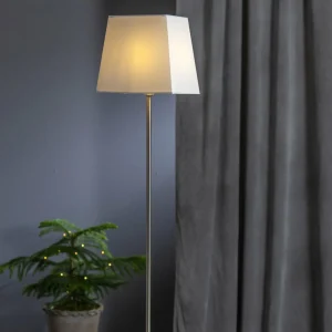 STAR TRADING Lampe déco Moa, combi étoile+abat-jour, pied chêne^ Lumière De Noël