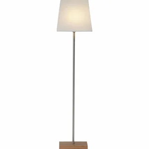 STAR TRADING Lampe déco Moa, combi étoile+abat-jour, pied chêne^ Lumière De Noël