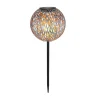 Globo Lampe déco solaire LED 33626 piquet gris argenté^ Lampes Décoratives