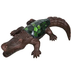 Clayre&Eef Lampe décorative 6004, crocodile style Tiffany^ Lampes Décoratives