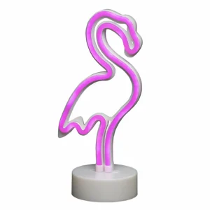 Konstsmide Season Lampe décorative LED Flamand rose, sur pile^ Lampes Décoratives