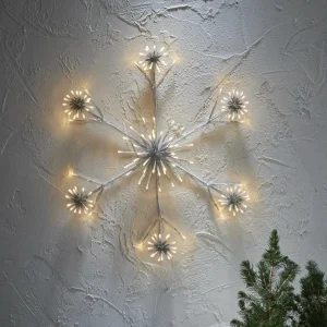 STAR TRADING Lampe décorative LED Flower Snowflake Ø 60 cm^ Lumière De Noël