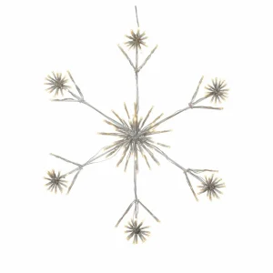 STAR TRADING Lampe décorative LED Flower Snowflake Ø 60 cm^ Lumière De Noël