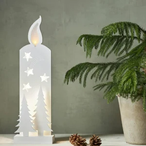 STAR TRADING Lampe décorative LED Grandy, bougie et sapins, 50 cm^ Lumière De Noël