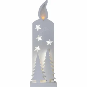 STAR TRADING Lampe décorative LED Grandy, bougie et sapins, 50 cm^ Lumière De Noël