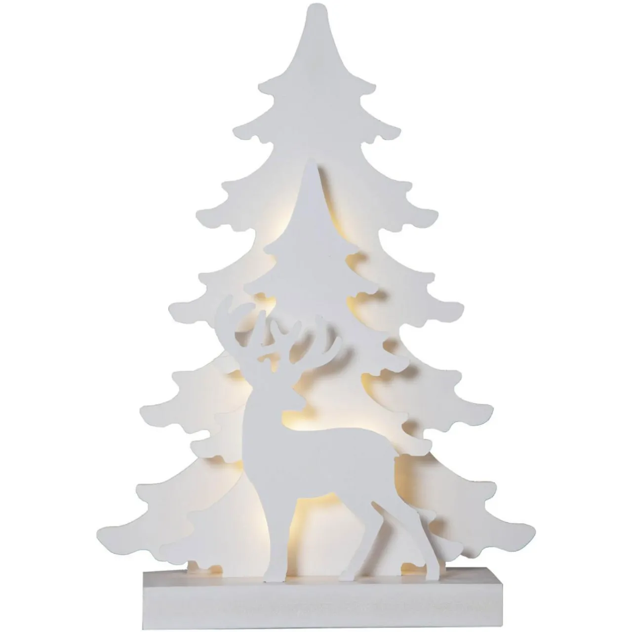 STAR TRADING Lampe décorative LED Grandy renne et sapin, 41 cm^ Lumière De Noël