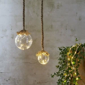 STAR TRADING Lampe décorative LED Jutta, sphère verre Ø 10 cm^ Lampes Décoratives
