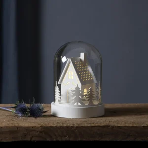 STAR TRADING Lampe décorative LED Kupol Haus, blanc^ Lumière De Noël