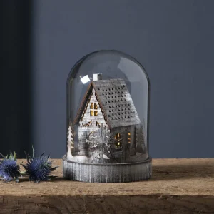 STAR TRADING Lampe décorative LED Kupol Maison, marron^ Lumière De Noël