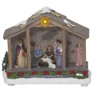 STAR TRADING Lampe décorative LED Nativity, pile, 19 cm^ Lumière De Noël
