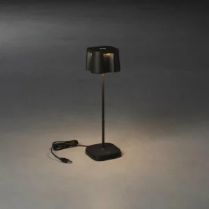 Konstsmide Lampe décorative LED Nice port charge USB, noire^ Lampes Décoratives