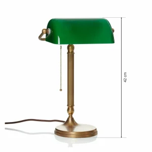 Berliner Messinglampen Lampe de banquier fait à la main JIVAN^ Luminaires Durables