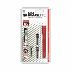 Maglite Lampe de poche LED Mini, 2-Cell AAA, rouge^ Lampes Torche