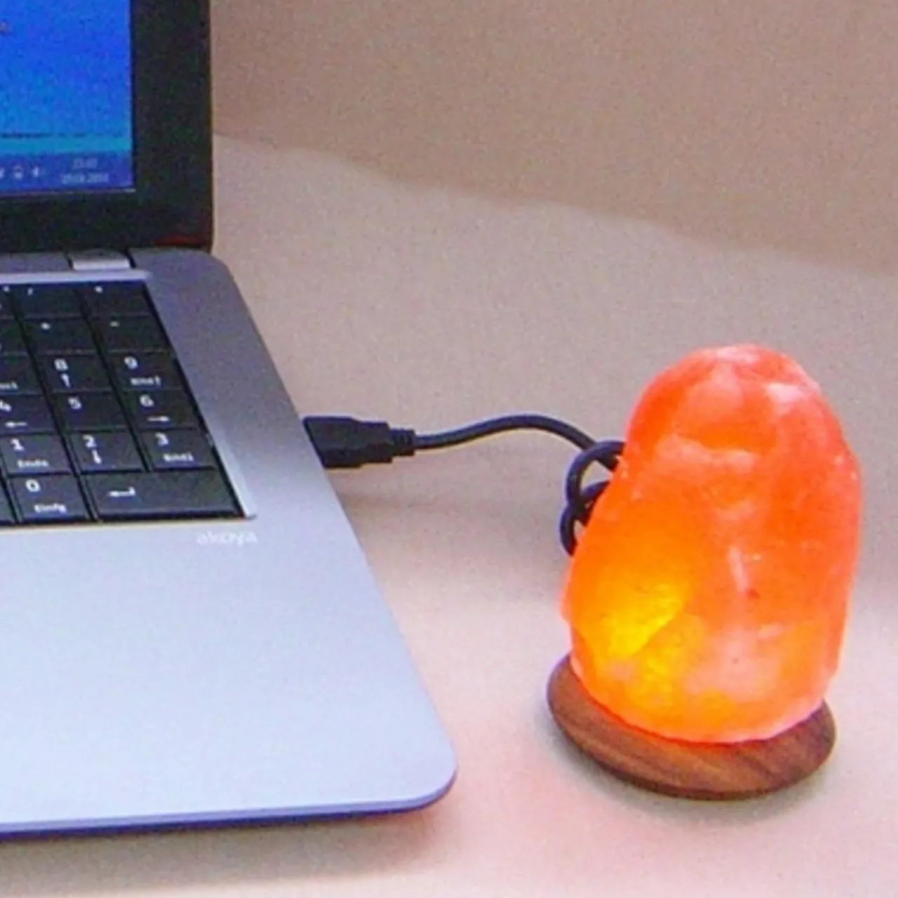 Wagner Life Lampe de sel LED Compus USB pour ordinateur^ Lampes Décoratives