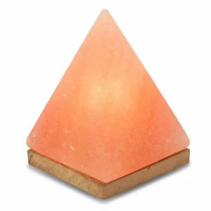 Wagner Life Lampe de sel pyramide avec socle, ambre^ Lampes Décoratives