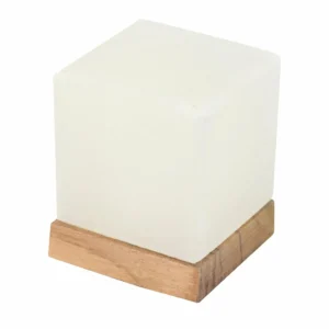 Wagner Life Lampe de sel White Line Kubus avec socle, USB^ Lampes Décoratives
