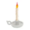 SELETTI Lampe de table déco LED Grimm Bugia bougie blanche^ Lampes Décoratives