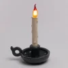 SELETTI Lampe de table déco LED Grimm Bugia bougie grise^ Lampes Décoratives
