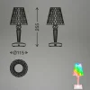 Briloner Lampe de table LED 7464010 RVB avec télécommande^ Lampes Décoratives