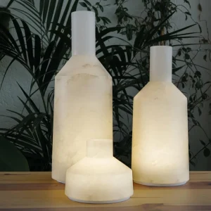 Carpyen Lampe de table LED Alabast, batterie, IP65, hauteur 39cm^ Lampes Décoratives