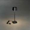 Konstsmide Lampe de table LED Capri-Mini extérieur, noire^ Lampes Décoratives