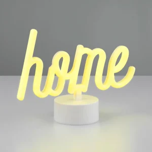 Reality Leuchten Lampe de table LED Casa, jaune, largeur 24 cm, plastique^ Lampes Décoratives