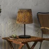 STAR TRADING Lampe de table LED Cesta 48cm brun/noir Plastique/métal^ Lampes Décoratives