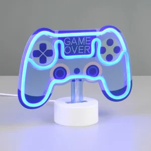 Reality Leuchten Lampe de table LED Control, bleu, largeur 22,8 cm, plastique^ Lampes Décoratives