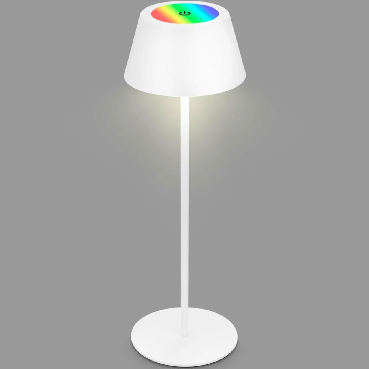 Briloner Lampe de table LED Kiki avec lampe à poser LED rechargeable RGBW, blanc^ Lampes Décoratives