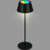 Briloner Lampe de table LED Kiki avec lampe à poser rechargeable RGBW, noir^ Lampes Décoratives