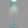 Briloner Lampe de table LED Kiki avec poser rechargeable 3.000K, bleu pigeon^ Lampes Décoratives