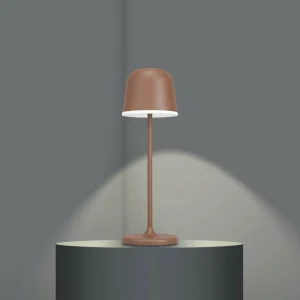 EGLO Lampe de table LED Mannera, batterie, brun rouille^ Lampes Décoratives