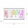 JUST LIGHT. Lampe de table LED Neon Happy, USB^ Lampes Décoratives