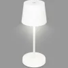 Briloner Lampe de table LED Piha avec batterie, blanc^ Lampes Décoratives
