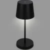 Briloner Lampe de table LED Piha avec batterie, noir^ Lampes Décoratives