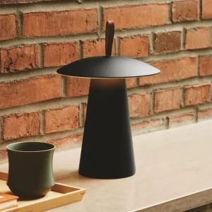 Nordlux Lampe de table LED rechargeable Ara To-Go, aluminium, noir^ Lampes Décoratives