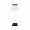 Globo Lampe de table LED rechargeable Grégoire, noir mat, hauteur 38 cm, CCT^ Lampes Décoratives