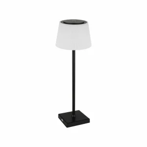 Globo Lampe de table LED rechargeable Grégoire, noir mat, hauteur 38 cm, CCT^ Lampes Décoratives