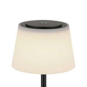 Globo Lampe de table LED rechargeable Grégoire, noir mat, hauteur 38 cm, CCT^ Lampes Décoratives