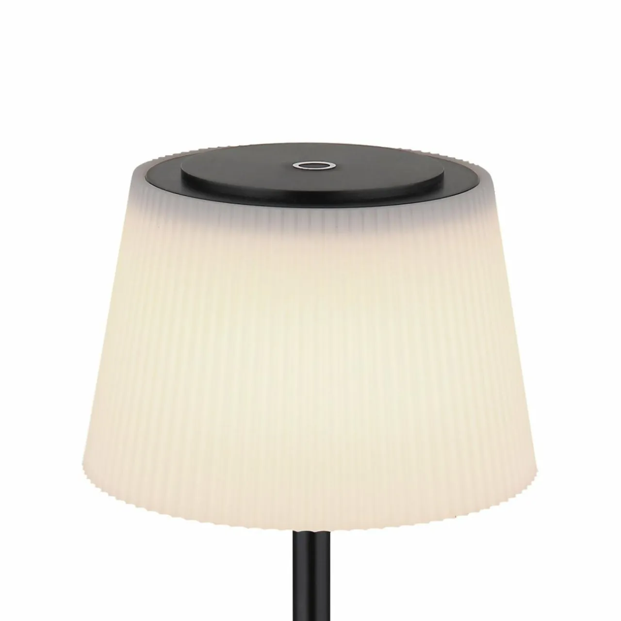 Globo Lampe de table LED rechargeable Grégoire, noir mat, hauteur 38 cm, CCT^ Lampes Décoratives