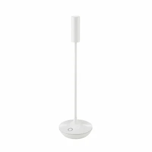 Sigor Lampe de table LED rechargeable Nucandle, blanc, IP54, intensité variable^ Lampes Décoratives