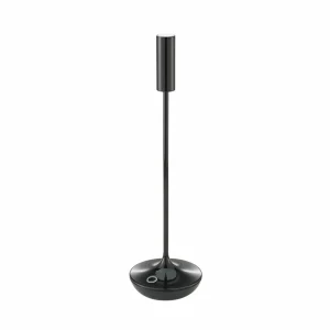Sigor Lampe de table LED rechargeable Nucandle, noir, IP54, intensité variable^ Lampes Décoratives