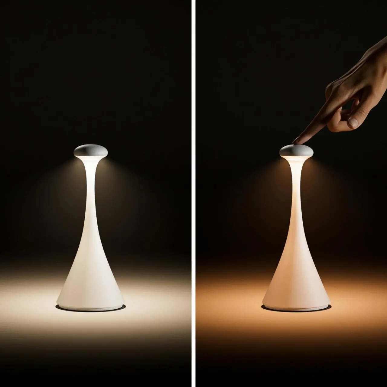 Sigor Lampe de table LED rechargeable Nudrop mini, noir, IP54, intensité variable^ Lampes Décoratives