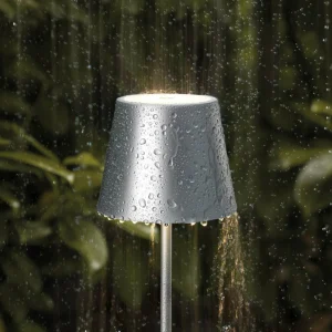 Sigor Lampe de table LED rechargeable Nuindie mini, Easy Connect, argent,^ Lampes Décoratives