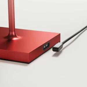 Sigor Lampe de table LED rechargeable Nuindie mini, Easy Connect, rouge,^ Lampes Décoratives